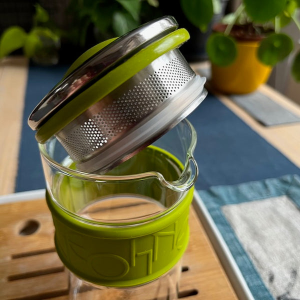 Modern teakészítő Tajvanról 'Colourful' - zöld