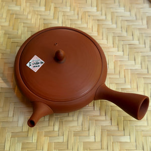 Vörös lapos kyusu kanna