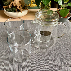 Üveg szűrős teáskanna 400ml