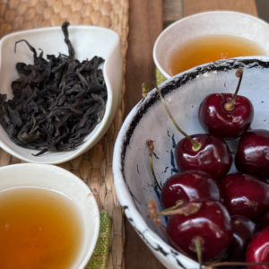 Mei Zhan Rock Oolong, a special Wuyi Mountain tea.