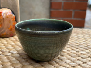 Green celadon tea cup